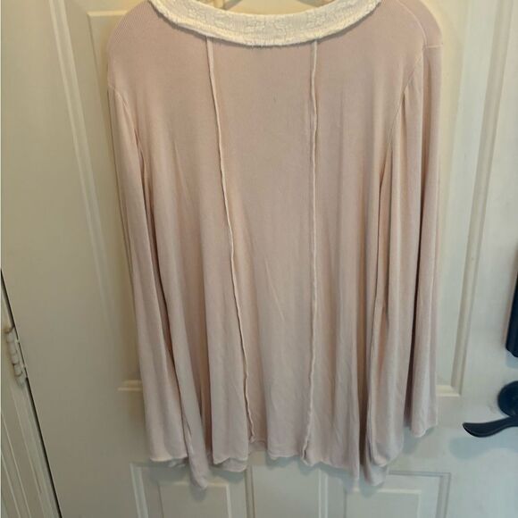 Anthropologie POL Cream Button-Down Women's Top - Picture 2 of 5